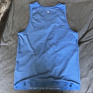 Lululemon metal vent tech tank in blue